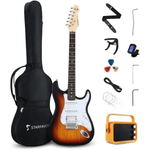 Starfavor 39" Electric Guitar Beginner Kit for $120