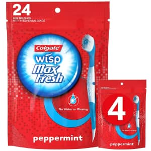 Colgate Wisp Max Fresh 24-Count Mini Brushes 4-Pack for $12 via Sub & Save