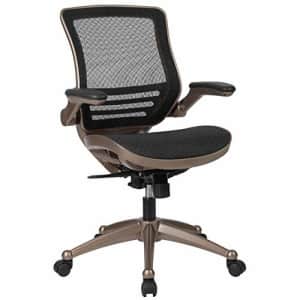 Flash Furniture Mid-Back Transparent Black Mesh Executive Swivel Office Chair with Melrose Gold for $194 Flash Furniture Mid-Back Transparent Black Mesh Executive Swivel Office Chair with Melrose Gold for $194