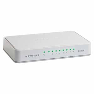 Netgear ProSAFE Essentials Edition GS208-100PAS 8-port gigabit Ethernet switch in white for $23