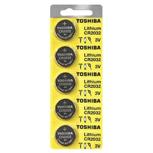 Toshiba CR2032 Battery 3V Lithium Coin Cell (100 Batteries) for $20 Toshiba CR2032 Battery 3V Lithium Coin Cell (100 Batteries) for $20