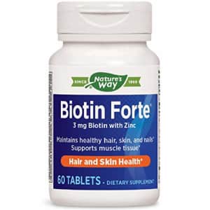 Nature's Way Biotin Forte 3mg with Zinc for $16 Nature's Way Biotin Forte 3mg with Zinc for $16