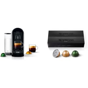 Breville Nespresso VertuoPlus Espresso Machine w/ Nespresso Capsules VertuoLine for $288