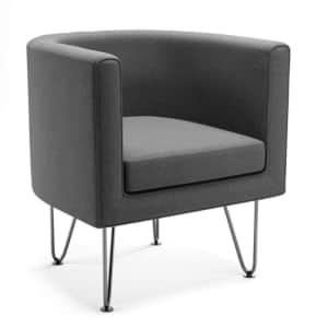 Brookside Claire Barrel Accent Chair w/ Hairpin Legs for $155