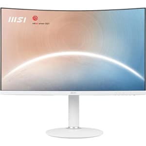 MSI Full FHD Anti-Glare 5ms 1920 x 1080 75Hz Refresh Rate FHD 1500R 27 Monitor (Modern MD271CPW) for $180