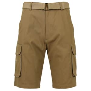 Men's Stretch Cargo Shorts for $12