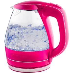 Ovente 1.5-Liter Electric Hot Water Portable Glass Kettle for $22