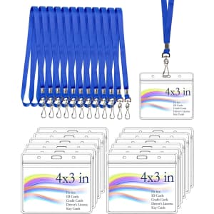 Binggle 4" x 3" Card Sleeve with Lanyard 12-Pack for $5 Binggle 4" x 3" Card Sleeve with Lanyard 12-Pack for $5