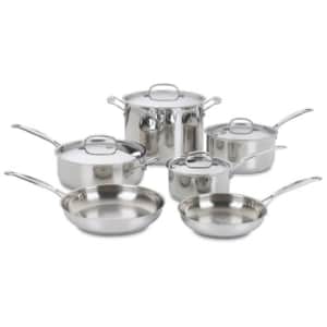 Cuisinart 77-10 Chef's Classic Stainless 10-Piece Cookware Set,Silver for $170 Cuisinart 77-10 Chef's Classic Stainless 10-Piece Cookware Set,Silver for $170