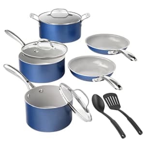 Granitestone 10 Piece Cookware Set Pots and Pans Set with Ultra Nonstick Ceramic Coating, 100% PFOA for $86