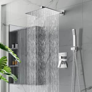 Nerdon 12" Rain Shower Head and Handheld Combo for $96 Nerdon 12" Rain Shower Head and Handheld Combo for $96
