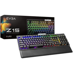 EVGA Z15 RGB Mechanical Gaming Keyboard for $75