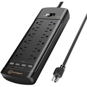Witeem 12-Outlet 4-Port Surge Protector for $25 Witeem 12-Outlet 4-Port Surge Protector for $25