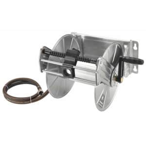 Giraffe Stainless Steel Wall-Mounted Garden Water Hose Reel for $110 Giraffe Stainless Steel Wall-Mounted Garden Water Hose Reel for $110