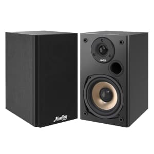 Moukey 50W Bookshelf Speaker Pair for $49 Moukey 50W Bookshelf Speaker Pair for $49