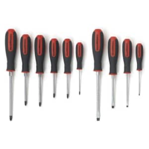 GEARWRENCH 10 Pc. Dual Material Screwdriver Set, Phillips/Slotted/Pozidriv - 80060 for $66