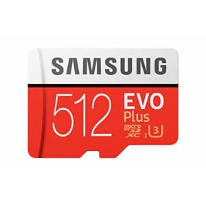 Samsung EVO Plus 512GB microSDXC UHS-I U3 100MB/s Full HD & 4K UHD Memory Card with Adapter for $30