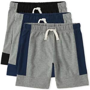 The Children's Place Boys Basketball Shorts 3-Pack, Multi CLR, Large for $13