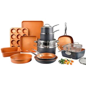 Gotham Steel 20-Piece Aluminum Non-Stick Cookware Set for $127 Gotham Steel 20-Piece Aluminum Non-Stick Cookware Set for $127