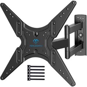 Perlesmith Articulating Wall Mount for TVs 26" to 55" for $25