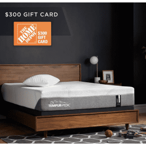 Tempur-Pedic Mattresses at Home Depot: for $300 gift card with purchase