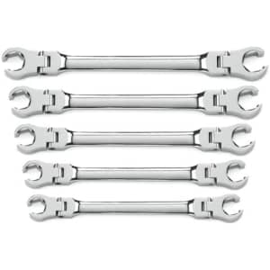 GearWrench 5-Piece Flex Head Flare Nut SAE Wrench Set for $61