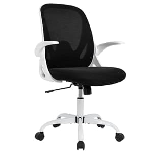 BestOffice Home Office Chair Ergonomic Desk Chair with Flip up Arms and Lumbar Support Rolling Swivel Computer for $80