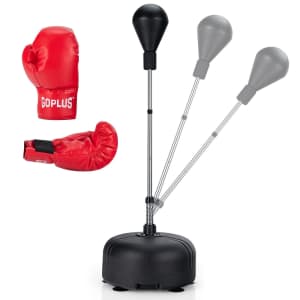 Costway Freestanding Punching Bag with Stand & Boxing Gloves for $59 Costway Freestanding Punching Bag with Stand & Boxing Gloves for $59