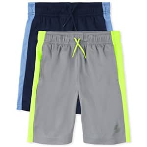 The Children's Place Boys Moisture Wicking, Quick Drying Performance Basketball Shorts, for $10