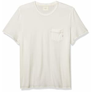 Billy Reid Men's Short Sleeve Contrast Stitch Ringer Pocket T-Shirt, Natural, XXL for $56 Billy Reid Men's Short Sleeve Contrast Stitch Ringer Pocket T-Shirt, Natural, XXL for $56