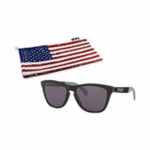 Oakley Frogskins Mix Sunglasses (Matte Black Frame, Prizm Grey Lens) with Country Flag Microbag for $100 Oakley Frogskins Mix Sunglasses (Matte Black Frame, Prizm Grey Lens) with Country Flag Microbag for $100