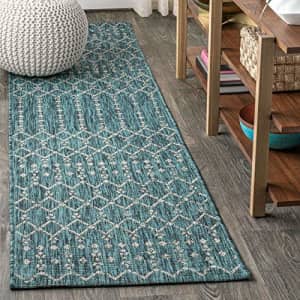 JONATHAN Y JSMB108-C210 Ourika Moroccan Geometric Textured Weave Area Rug Indoor Outdoor Decor for $39