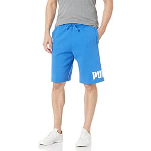 PUMA Men's Big Logo 10" Shorts, Nebulas Blue/White, XL for $25 PUMA Men's Big Logo 10" Shorts, Nebulas Blue/White, XL for $25