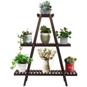Augosta 3 Tier Wood Plant Stand for $34 Augosta 3 Tier Wood Plant Stand for $34