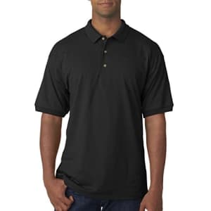 Gildan Activewear 50/50 Jersey Polo, 4XL, Black for $18