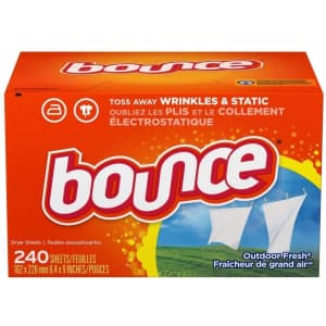 Bounce 240-Count Dryer Sheets Box for $6 Bounce 240-Count Dryer Sheets Box for $6