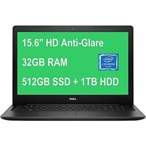 Dell Inspiron 15 3000 Laptop | 15.6 inch HD LED Backlit Display | Intel Core Celeron 4205U | UHD for $570