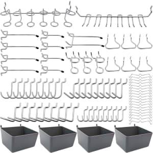 Frimoony 80-Piece Pegboard Hooks Assortment for $17 Frimoony 80-Piece Pegboard Hooks Assortment for $17