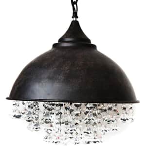 Mklot Industrial Crystal Pendant Light for $84 Mklot Industrial Crystal Pendant Light for $84