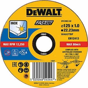 DEWALT DT43902-QZ DT43902-QZ-Disco Corte Plano INOX con Grano Profesional xido de aluminio Fast Cut for $12