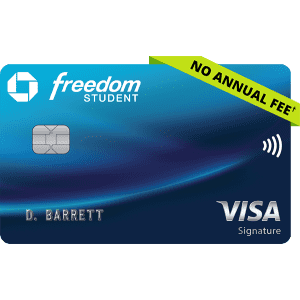 Chase Freedom® Student credit card: $50 Bonus after first purchase Chase Freedom® Student credit card: $50 Bonus after first purchase