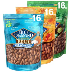 Blue Diamond 16-oz. Almonds Variety Pack for $17 via Sub & Save