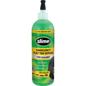 Slime Flat Tire Puncture Repair Sealant 16-oz. Bottle for $4