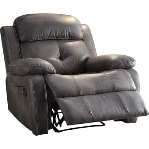 Acme Furniture Ashe Microfiber Recliner for $204 Acme Furniture Ashe Microfiber Recliner for $204