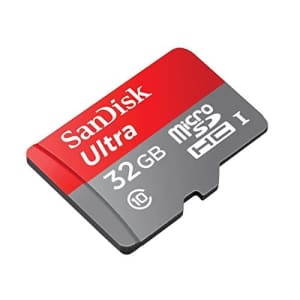 Professional Ultra SanDisk 32GB MicroSDHC Card works with Garmin eTrex 30 GPS is custom formatted for $7