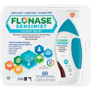 Flonase Sensimist Allergy Relief Nasal Spray 60 Sprays for $10 via Sub & Save Flonase Sensimist Allergy Relief Nasal Spray 60 Sprays for $10 via Sub & Save