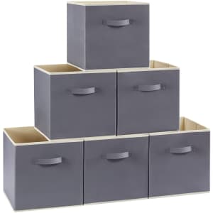 Lifewit 11" Collapsible Storage Cubes 6-Pack for $16