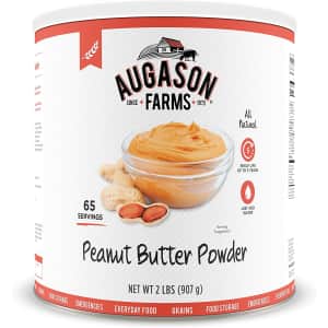 Augason Farms Peanut Butter Powder 2-lb. Can for $15