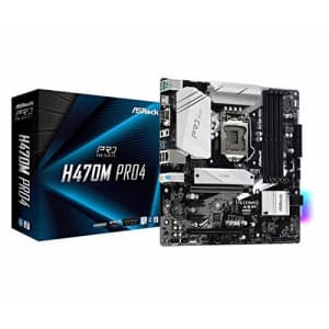 ASROCK H470M PRO4 Supports 10th Gen Intel Core Processors (Socket 1200) Motherboard for $205