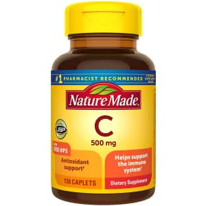 Nature Made Vitamin C 500mg Caplets 130-Count for $4.34 via Sub & Save Nature Made Vitamin C 500mg Caplets 130-Count for $4.34 via Sub & Save